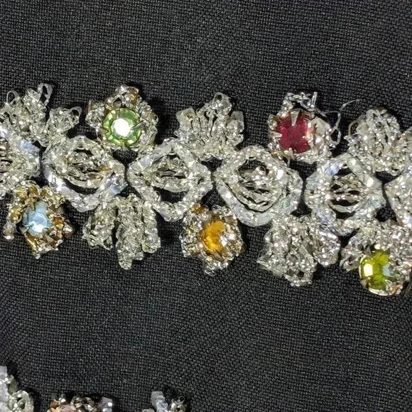 Maurice Antaya Sakowitz custom Women's Suit w Skirt elaborate bead trim - Picture 9 of 10